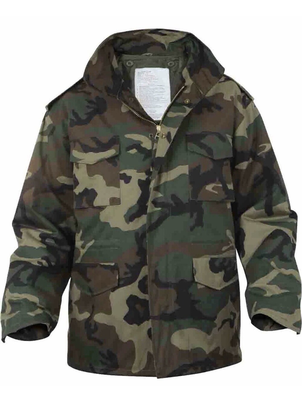 Woodland Cam M-65 Field Jacket Heavyweight M65 w/Liner LG
